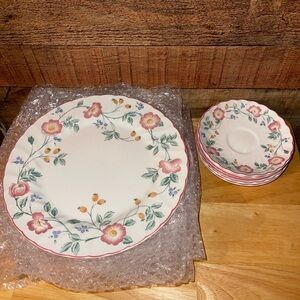 Churchill Briar Rose collection vintage china plates